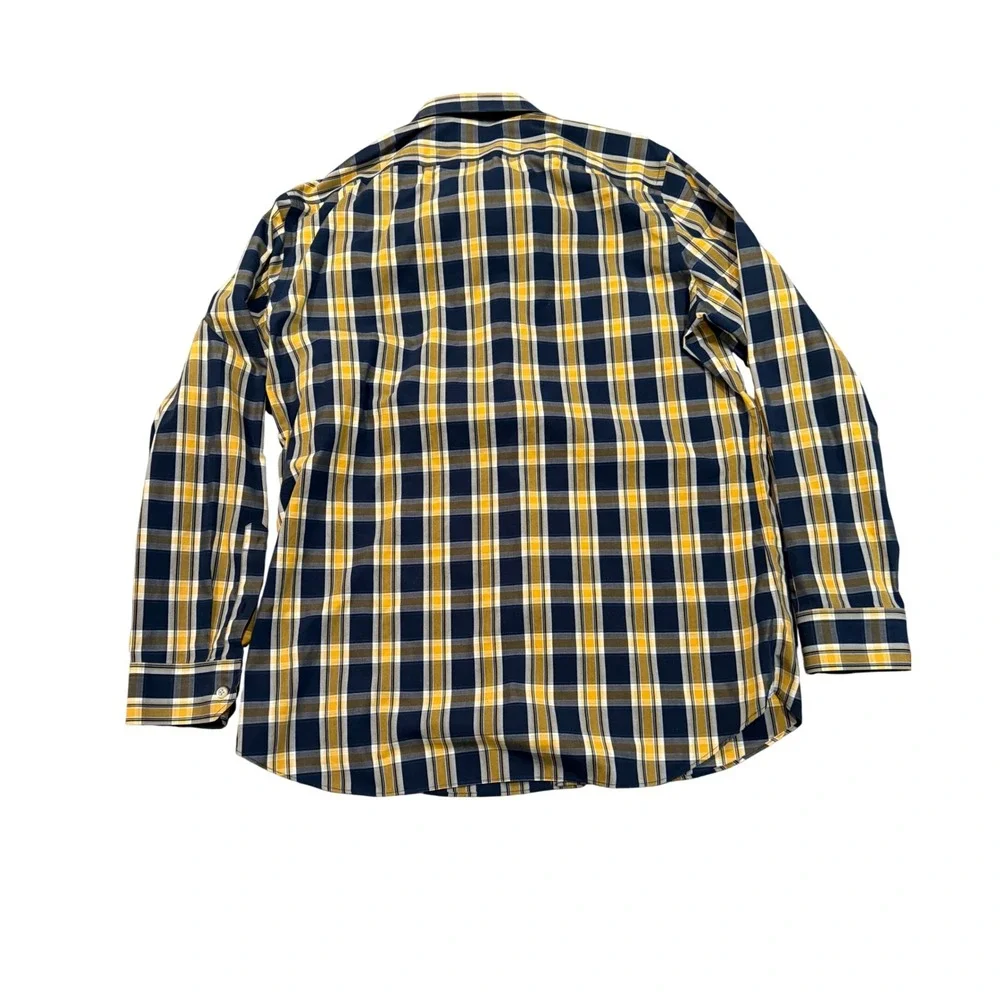 Banana Republic‎ Grant Fit Men's Non Iron Plaid Button Down Shirt XL